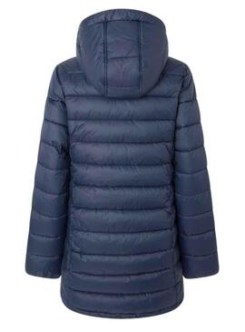 Giacca Pepe Jeans Maddie Long Blu per Donna