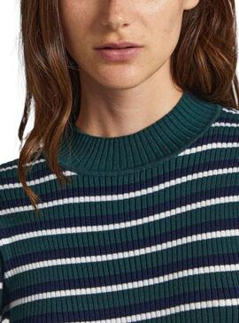 Pullover Pepe Jeans Elowyn Verde per Donna