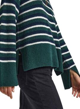 Pullover Pepe Jeans Ellison Verde per Donna