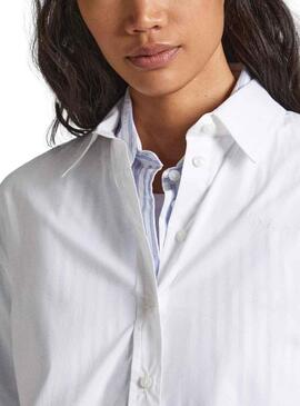 Camicia Pepe Jeans Liza Bianco per Donna