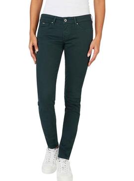 Pantaloni Pepe Jeans Soho Verde per Donna