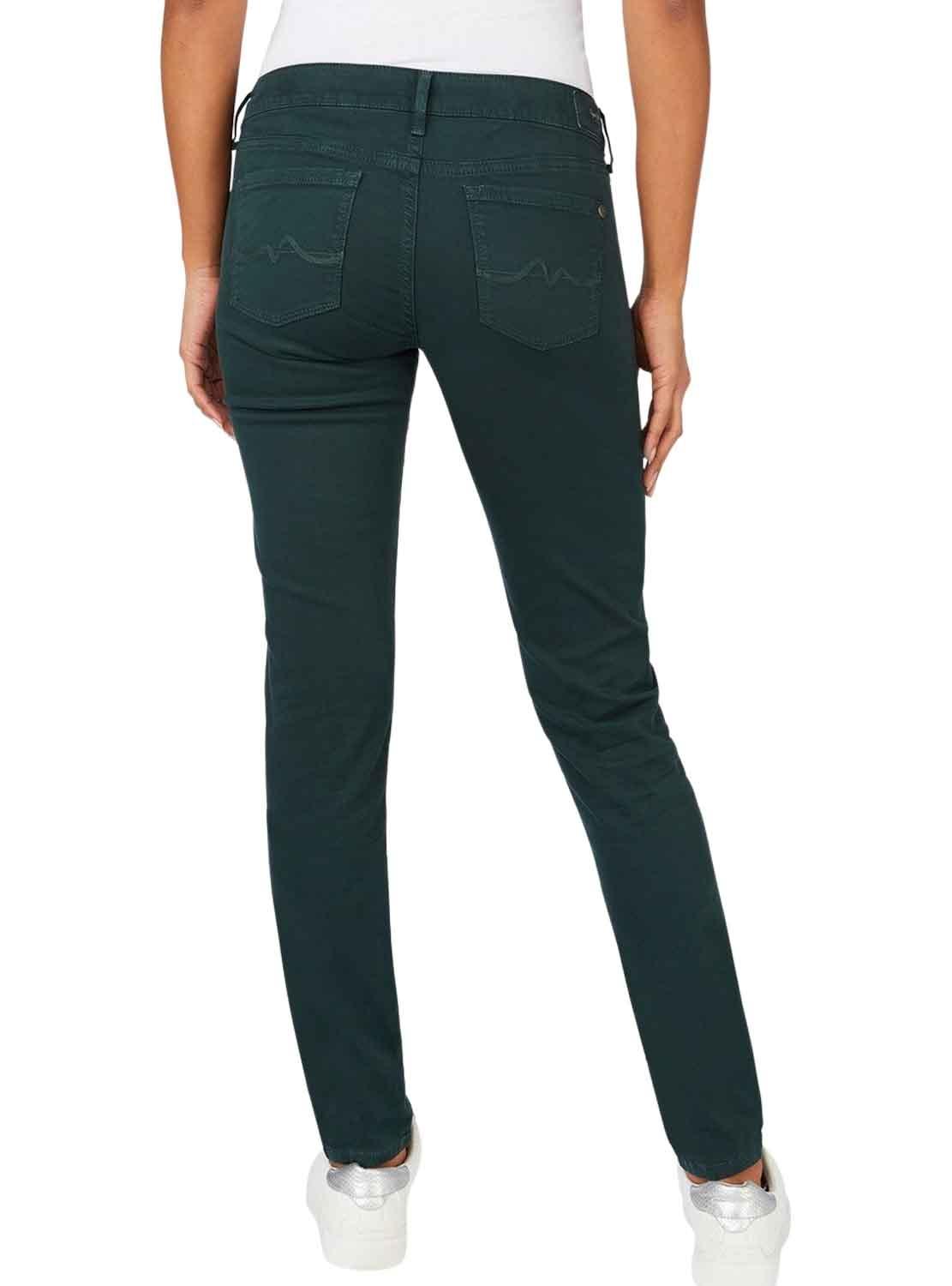Pantaloni Pepe Jeans Soho Verde per Donna