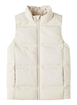 Gilet Name It Memphis Bianco per Bambina