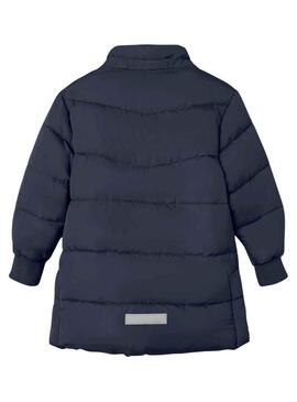 Giacca Name It Musica Long Puffer Blu Navy Bambina