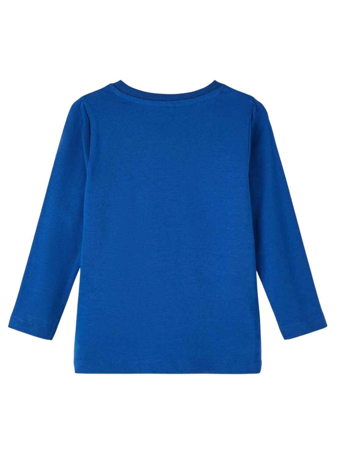 T-Shirt Name It Leone Blu per Bambino