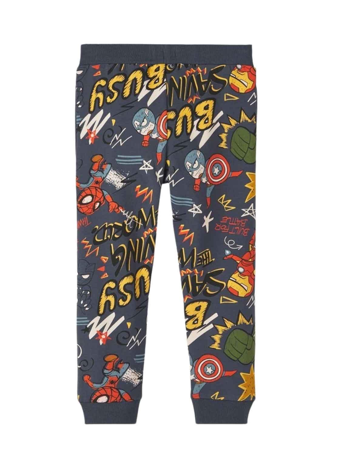 Pantaloni Name It Aage Avengers Grigio per Bambino