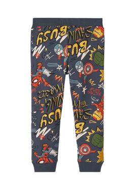 Pantaloni Name It Aage Avengers Grigio per Bambino