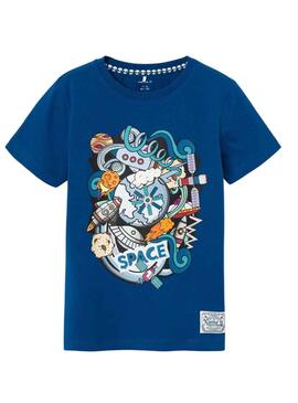 T-Shirt Name It Nadiza Blu per Bambino