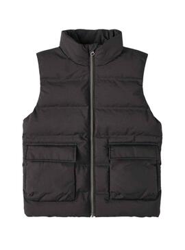 Gilet Name It Mellow Nero per Bambino