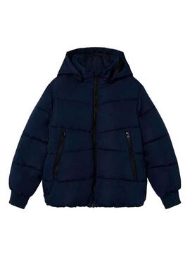 Giacca Name It Musica Puffer Blu Navy per Bambino