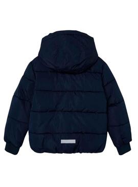 Giacca Name It Musica Puffer Blu Navy per Bambino