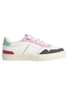 Sneakers Pepe Jeans Kenton Fresco Bianco Bambina