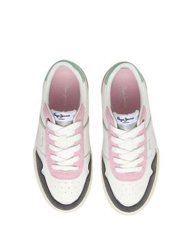 Sneakers Pepe Jeans Kenton Fresco Bianco Bambina