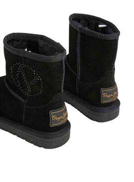 Stivaletto Pepe Jeans Diss Gloss Nero per Bambina