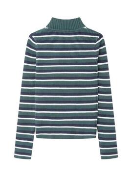 Pullover Pepe Jeans Romina Regent Verde per Bambina