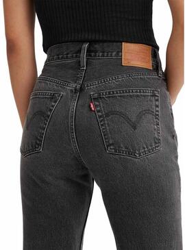 Pantaloni Jeans Levis 501 Nero per Donna