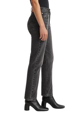 Pantaloni Jeans Levis 501 Nero per Donna