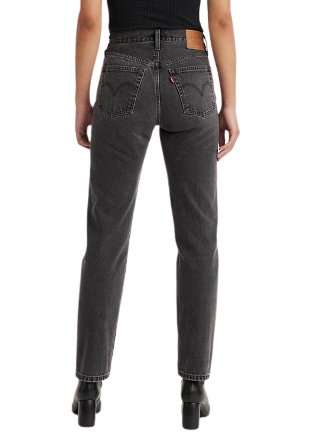 Pantaloni Jeans Levis 501 Nero per Donna