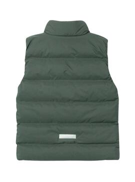 Gilet Name It Mellow Puffer Verde per Bambino