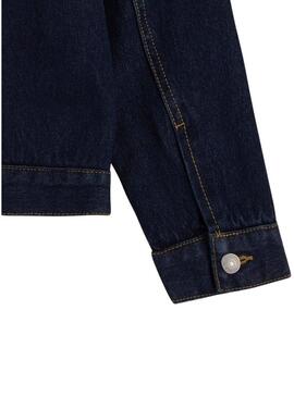 Giacca Levis Sherpa Trucker Blu Navy per Bambino