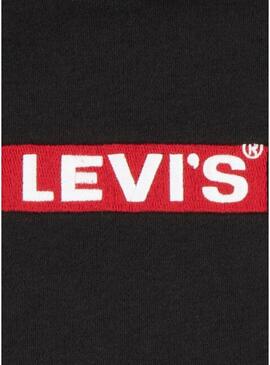 Felpa Levis Boxtab Pullover Nero per Bambino