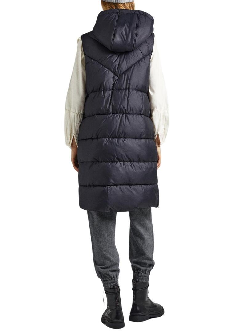 Gilet Pepe Jeans Mercy Nero Imbottito Donna