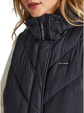 Gilet Pepe Jeans Mercy Nero Imbottito Donna