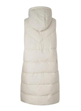 Gilet Pepe Jeans Mercy Imbottito Bianco Donna