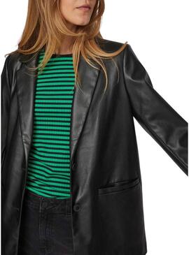 Giacca Vila Vinille Coated Nero per Donna