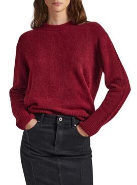 Pullover Pepe Jeans Denisse Bordeaux per Donna