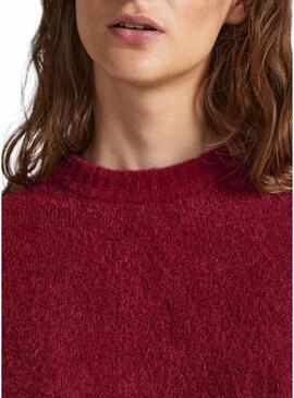 Pullover Pepe Jeans Denisse Bordeaux per Donna