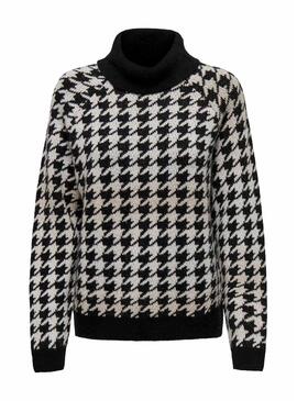 Pullover Only Berta Rollneck Nero per Donna