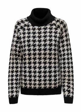 Pullover Only Berta Rollneck Nero per Donna