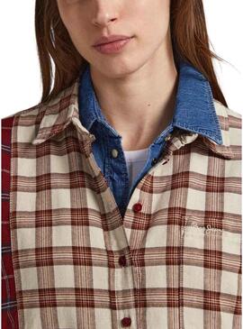 Camicia Pepe Jeans Kaino Quadri per Donna