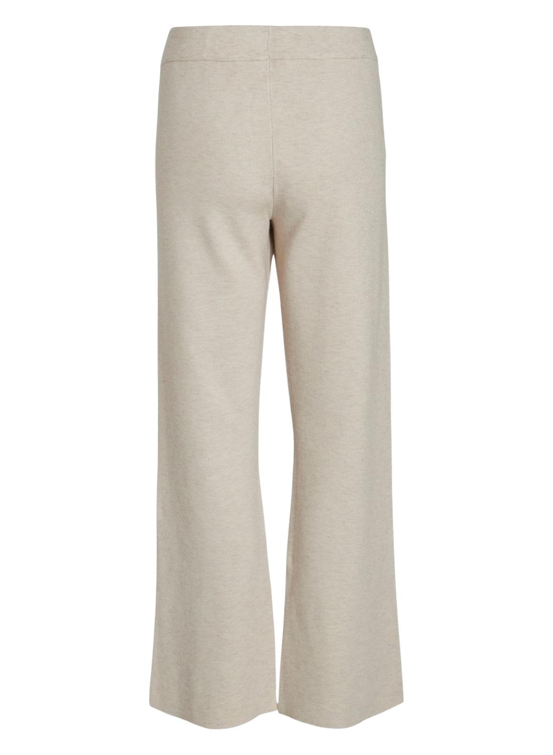 Pantaloni Vila Violivinja Beige per Donna