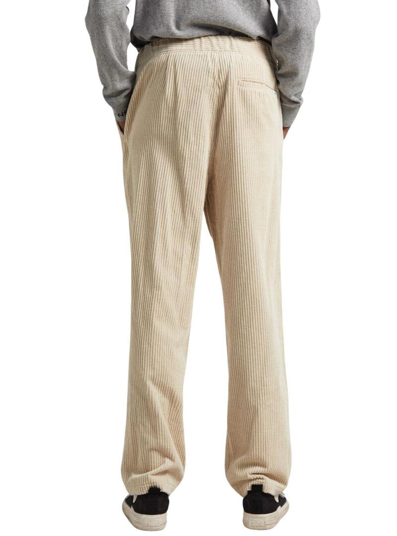 Pantalonies Pepe Jeans Albano Velluto a coste Beige per Uomo