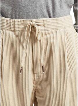 Pantalonies Pepe Jeans Albano Velluto a coste Beige per Uomo