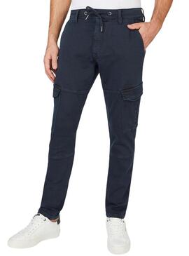 Pantaloni Pepe Jeans Jared Blu Navy per Uomo