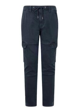 Pantaloni Pepe Jeans Jared Blu Navy per Uomo