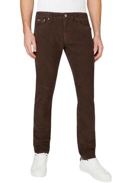 Pantalonies Pepe Jeans Stanley Marrone per Uomo