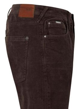 Pantalonies Pepe Jeans Stanley Marrone per Uomo