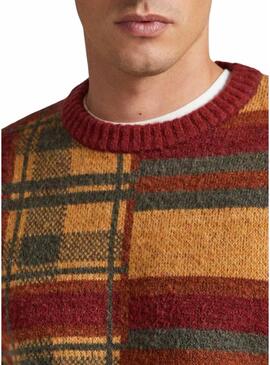 Pullover Pepe Jeans Stenet Quadri per Uomo