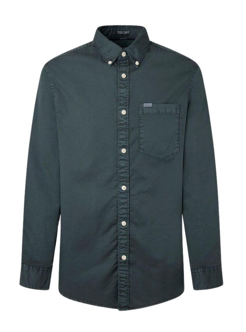 Camicia Pepe Jeans Crail Verde per Uomo