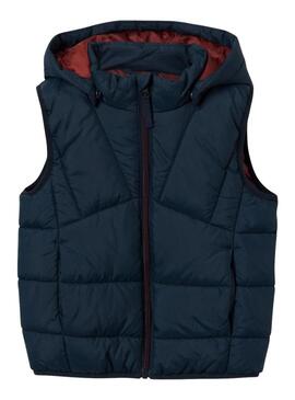 Gilet Name It Menphis Kids Blu per Bambino