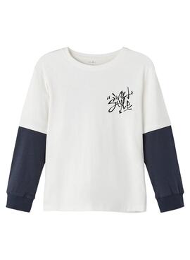 T-Shirt Name It Omsan Beige per Bambino