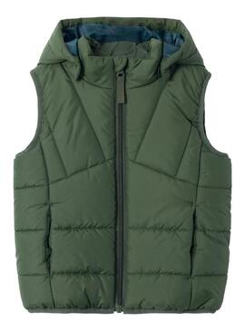 Gilet Name It Menphis Kids Verde per Bambino