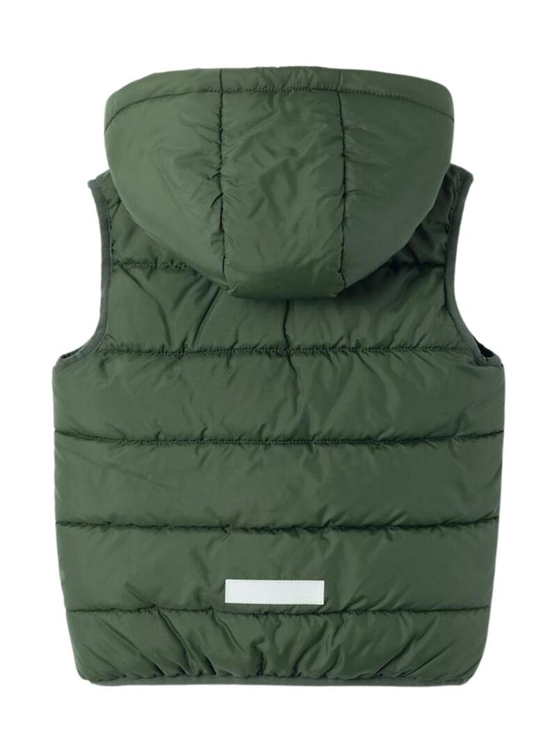 Gilet Name It Menphis Kids Verde per Bambino