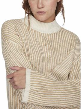 Pullover Only Vidubline Beige per Donna