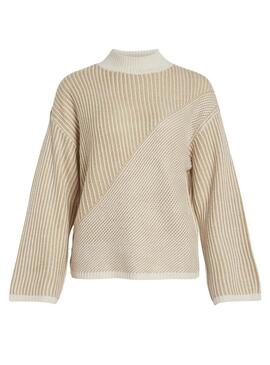 Pullover Only Vidubline Beige per Donna