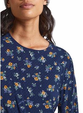 Vestito Pepe Jeans Inma Flores Blu per Donna